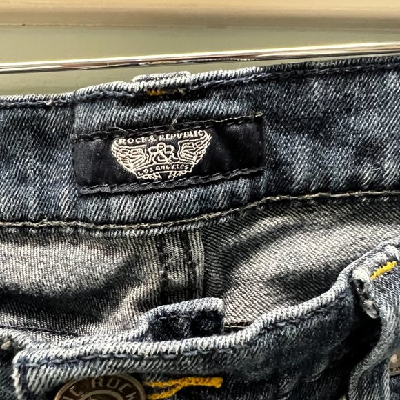 Rock & Republic Stella Straight Leg Jeans Sz 28 - Picture 4 of 7